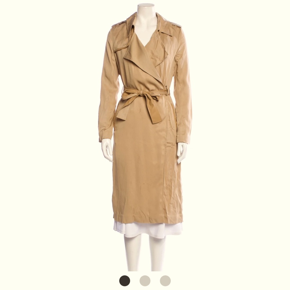 NWOTs Badgely Mischka Tan Trench Coat (S)